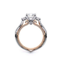 Verragio Couture Three Stone Twist Two Tone Engagement Ring