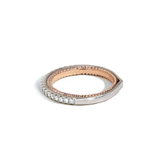 Verragio Couture Two Tone Gold Diamond Wedding Band