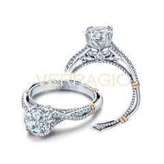 Verragio Parsian Pave Twist Shank Engagement Setting