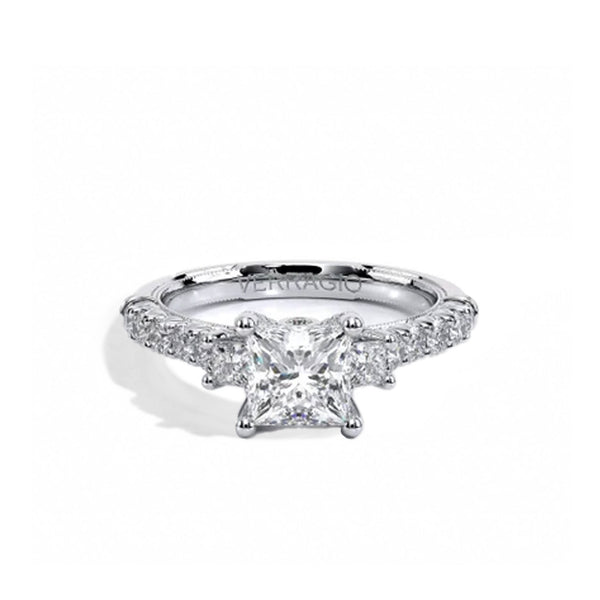 Verragio Renaissance Three-Stone Princess Engagement Ring Setting