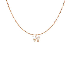 EF Collection Diamond Initial Charm in Yellow gold