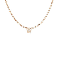 EF Collection Diamond Initial Charm in Yellow gold