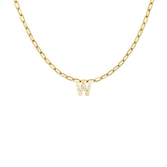 EF Collection Diamond Initial Charm in Yellow gold