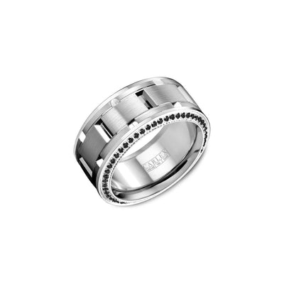 Carlex G1 Black Diamond Wedding Band - Crown Rings product