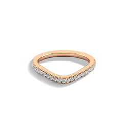 Gabriel & Co. Curved Diamond Wedding Band - 0.20 ctw