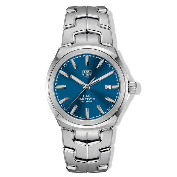 TAG Heuer Link Calibre 5 Watch with Blue Dial, WBC2112.BA0603
