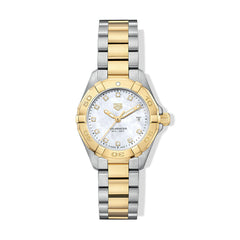 TAG Heuer Aquaracer Two-Tone Watch with Diamonds - 27mm