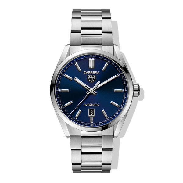 TAG Heuer Carrera Calibre 5 Three Hand Blue - 39mm