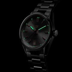 TAG HEUER Carrera Date Hammered Grey - 36mm