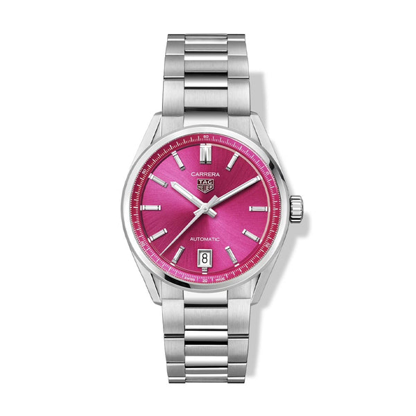 TAG HEUER Vibrant Pink Carrera Date, 36mm, WBN2313.BA0001 – J.R.DUNN