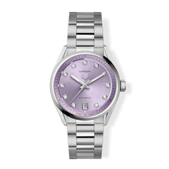 Tag Heuer Carrera Date Watch Lilac Diamond Dial
