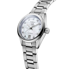 TAG Heuer Carrera Calibre 9 Three Hand Mother of Pearl Diamond Dial – 29mm