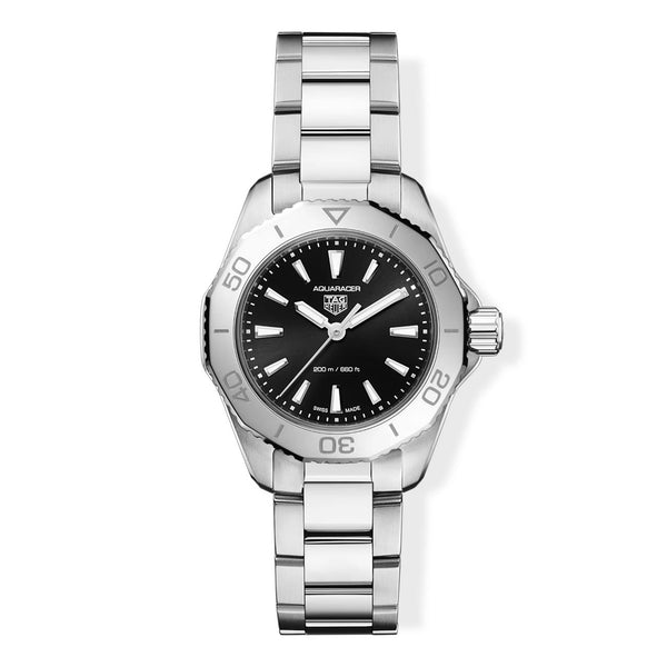 TAG Heuer Ladies Aquaracer Quartz 30mm, Black Dial, WBP1410.BA0622