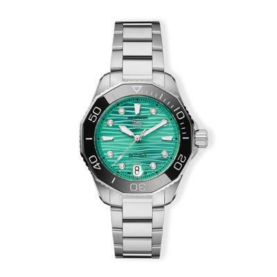 TAG Heuer Ladies Aquaracer Professional 300 Turquoise Dial - 36mm - Tag Heuer product