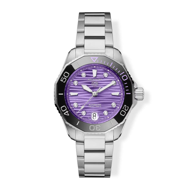 Tag Heuer Aquaracer Professional 300 Date Purple Dial - 36mm