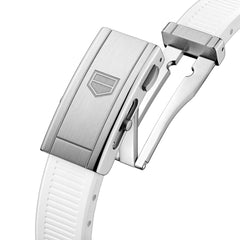Tag Heuer Aquaracer Professional 300 Date Blue Dial with White Rubber Strap - 36mm