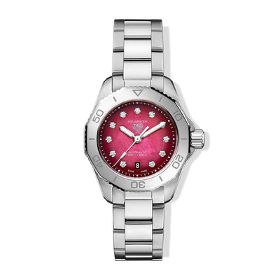 TAG Heuer Aquaracer Professional Ruby Red Mother of Pearl - 30mm - Tag Heuer product