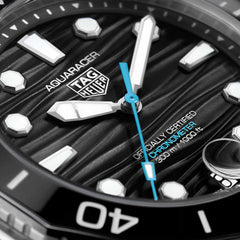 TAG Heuer Aquaracer Professional 300 Date Black Dial Steel Bracelet - 42mm