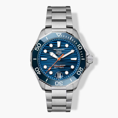 TAG Heuer Aquaracer Professional 300 Date Blue Dial Steel Bracelet - 42mm - Tag Heuer product
