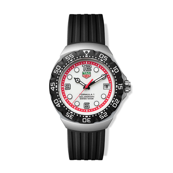 TAG Heuer Formula 1 38mm Watch, Solargraph, Black Strap, WBY111A
