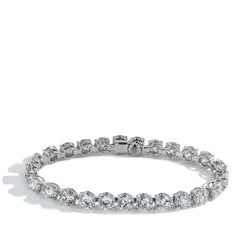 25.50 Carat Traceable Natural Diamond Tennis Bracelet