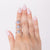 Ultra Thin Emerald Cut Hidden Halo Engagement Ring Setting in Platinum