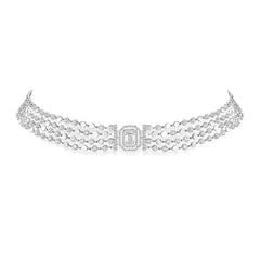 Messika D-Vibes Four Row Collar Necklace