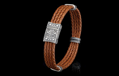 William Henry Palermo Silver and Brown Bracelet - William Henry product