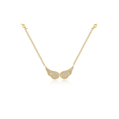 EF Collection Double Angel Wing Diamond Necklace - EF Collection product