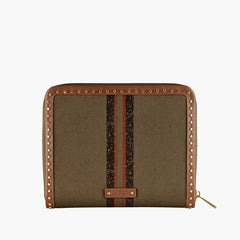 Wolf Ida Travel Zip Jewelry Portfolio in Khaki