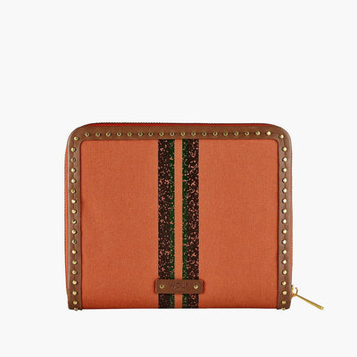 Wolf Ida Travel Zip Jewelry Portfolio in Orange - WOLF product
