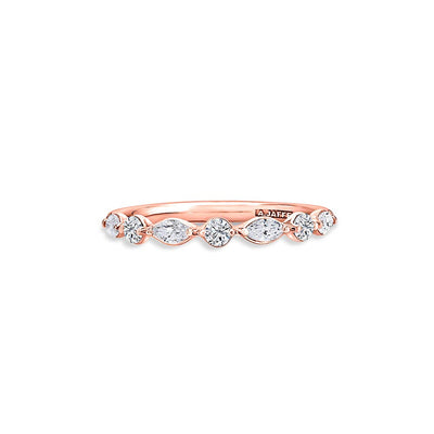 A. Jaffe Marquise and Round Diamond Ring in Rose Gold - A.Jaffe product