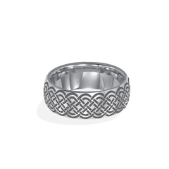 Celtic Weave Tungsten Wedding Band - 8mm