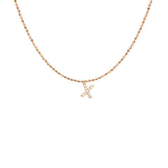 EF Collection Diamond Initial Charm in Yellow gold