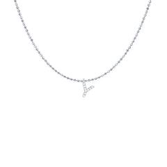 EF Collection Diamond Initial Charm in Yellow gold