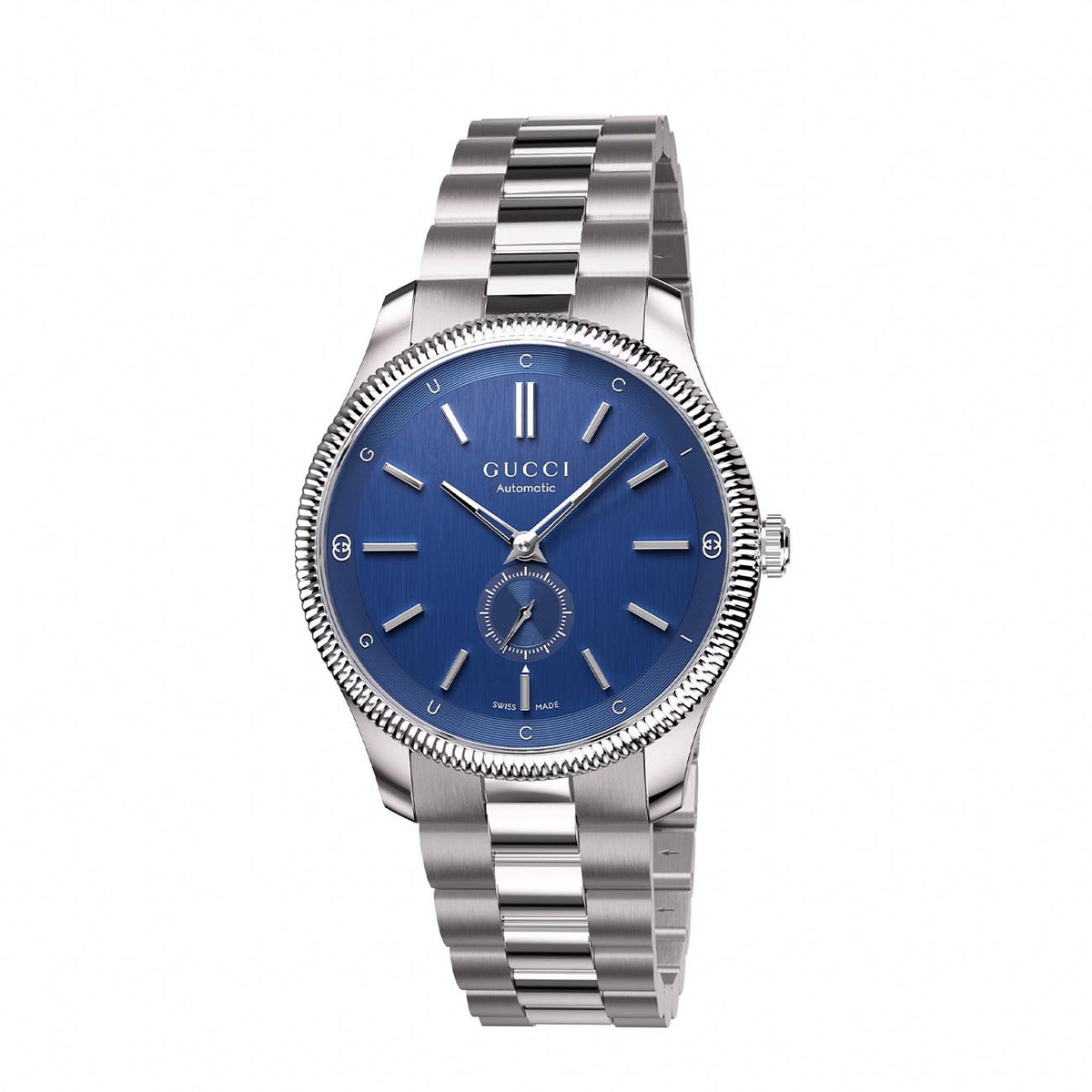 $3950 Gucci G-Timeless 40mm Charm Dial Automatic Watch, Deep Navy Blue Gucci G-Timeless Bracelet Watch, 40mm - Samsclub.com main image 3