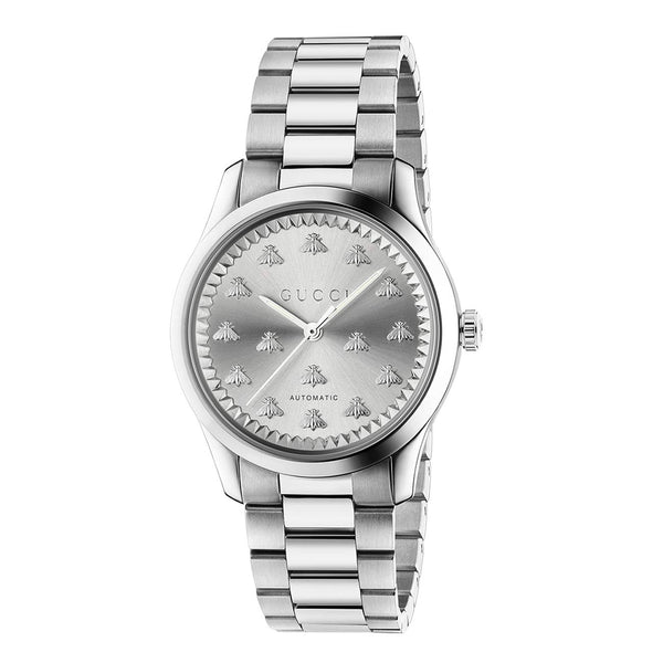 Gucci G-Tmeless 38mm Stainless Steel Bee Watch