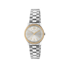 Gucci G-Timeless Silver Dial on Steel Bracelet - 29mm