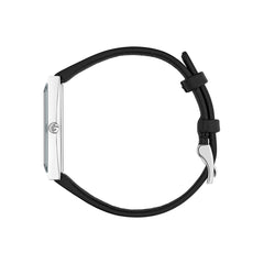Gucci G-Frame Rectangular Ladies' Watch with Black Calfskin Strap