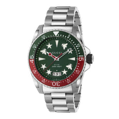 Gucci Green and Red 45mm Dive Watch