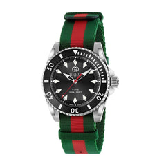 Gucci Dive Black Dial on Fabric Strap - 40mm