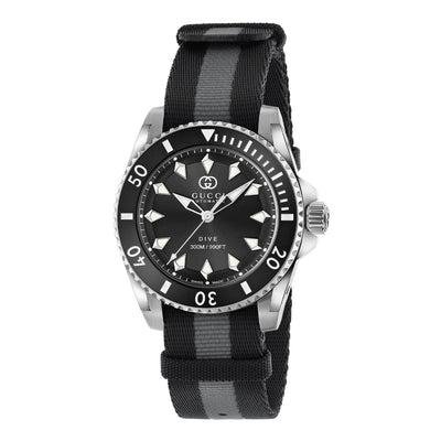 Gucci Dive Stainless Steel Black Dial Watch - 40mm - Gucci product