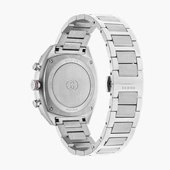 Gucci Dive Blue Dial Black Bezel Chrono 3 with Steel Bracelet - 41mm