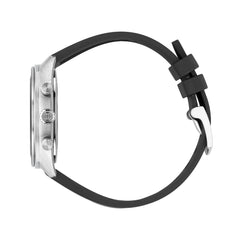 Gucci Interlocking G Black Dial Watch on Rubber Strap - 41mm