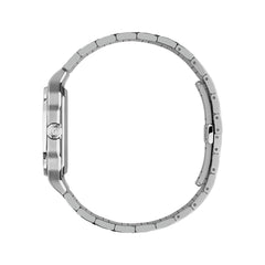 Gucci G-Flat Black Dial on Stainless Steel Bracelet - 36mm