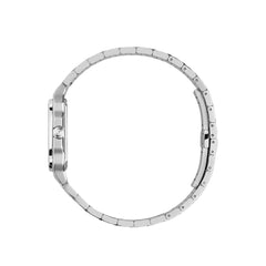 Gucci G-Flat Silver Dial on Stainless Steel Bracelet - 30mm