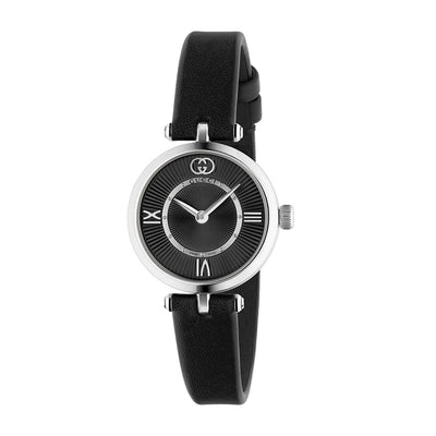 Gucci Model 2000 Black Dial Watch with Black Leather Strap - 24mm - Gucci product