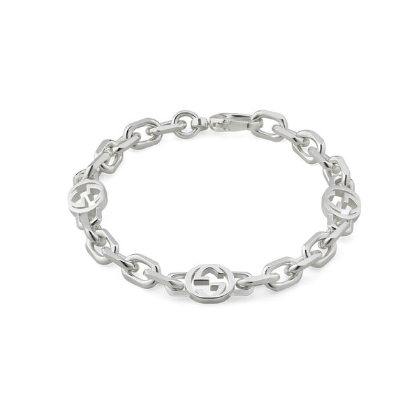 GUCCI　Silver　ブレスレット Gucci Interlocking G Silver Small Bracelet | YBA620798002020