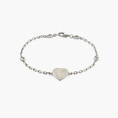 Gucci Heart Bracelet with Interlocking G