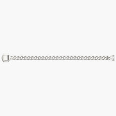Gucci Trademark Silver Cuban Link Bracelet